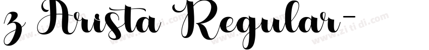 z Arista Regular字体转换